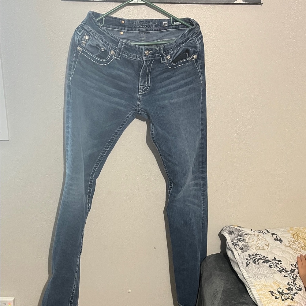 Miss Me Women's Boot Cut Jeans - Dark Blue